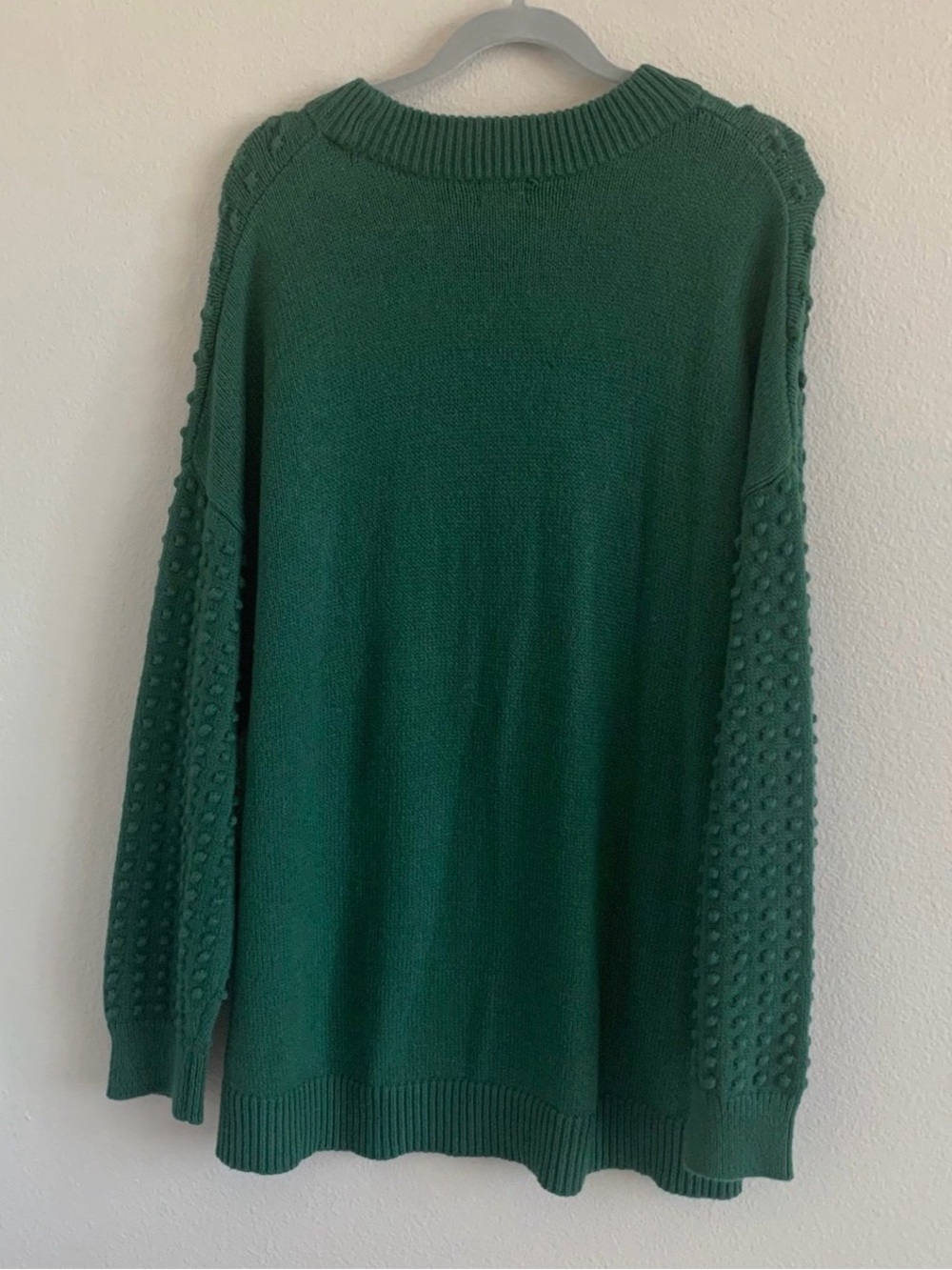 Lego Women's Dark Green Bobble Knit Crewneck Sweater - Picture 2 of 3